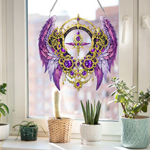 Load image into Gallery viewer, Acrylic Special Shape Colorful Wing Diamond Painting Pendant for Wall Window