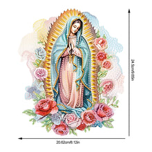 Load image into Gallery viewer, Acrylic Virgin Mary Desktop Diamond Art Kits Diamond Painting Home Ornaments Kit
