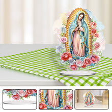Load image into Gallery viewer, Acrylic Virgin Mary Desktop Diamond Art Kits Diamond Painting Home Ornaments Kit