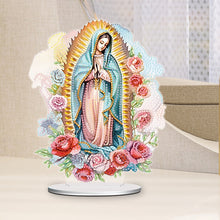 Load image into Gallery viewer, Acrylic Virgin Mary Desktop Diamond Art Kits Diamond Painting Home Ornaments Kit