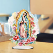 Load image into Gallery viewer, Acrylic Virgin Mary Desktop Diamond Art Kits Diamond Painting Home Ornaments Kit