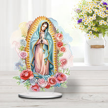 Load image into Gallery viewer, Acrylic Virgin Mary Desktop Diamond Art Kits Diamond Painting Home Ornaments Kit