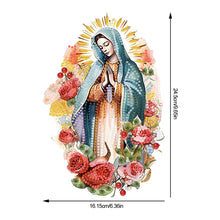 Load image into Gallery viewer, Acrylic Virgin Mary Desktop Diamond Art Kits Diamond Painting Home Ornaments Kit