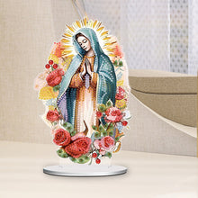 Load image into Gallery viewer, Acrylic Virgin Mary Desktop Diamond Art Kits Diamond Painting Home Ornaments Kit