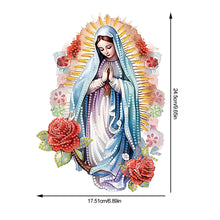 Load image into Gallery viewer, Acrylic Virgin Mary Desktop Diamond Art Kits Diamond Painting Home Ornaments Kit