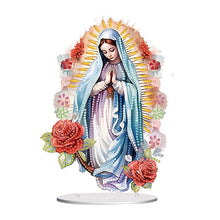 Load image into Gallery viewer, Acrylic Virgin Mary Desktop Diamond Art Kits Diamond Painting Home Ornaments Kit