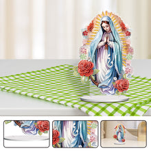 Load image into Gallery viewer, Acrylic Virgin Mary Desktop Diamond Art Kits Diamond Painting Home Ornaments Kit