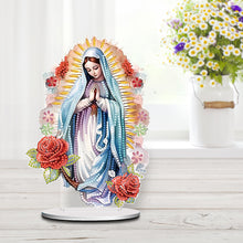 Load image into Gallery viewer, Acrylic Virgin Mary Desktop Diamond Art Kits Diamond Painting Home Ornaments Kit