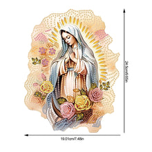 Load image into Gallery viewer, Acrylic Virgin Mary Desktop Diamond Art Kits Diamond Painting Home Ornaments Kit