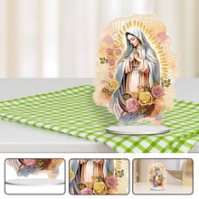 Load image into Gallery viewer, Acrylic Virgin Mary Desktop Diamond Art Kits Diamond Painting Home Ornaments Kit