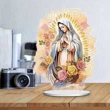 Load image into Gallery viewer, Acrylic Virgin Mary Desktop Diamond Art Kits Diamond Painting Home Ornaments Kit