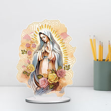 Load image into Gallery viewer, Acrylic Virgin Mary Desktop Diamond Art Kits Diamond Painting Home Ornaments Kit