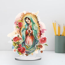 Load image into Gallery viewer, Acrylic Virgin Mary Desktop Diamond Art Kits Diamond Painting Home Ornaments Kit