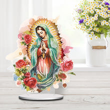 Load image into Gallery viewer, Acrylic Virgin Mary Desktop Diamond Art Kits Diamond Painting Home Ornaments Kit