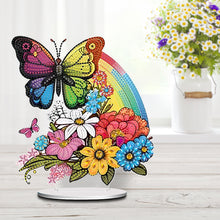 Load image into Gallery viewer, Acrylic Rainbow Butterfly Diamond Painting Desktop Ornaments Kit Home Decoration
