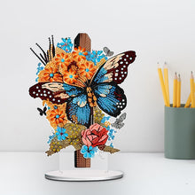 Load image into Gallery viewer, Acrylic Cross Butterfly Diamond Painting Desktop Ornaments Kit Home Decoration