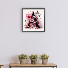 Load image into Gallery viewer, Diamond Painting - Full Round - Daisy Butterfly Letter A (30*30CM)