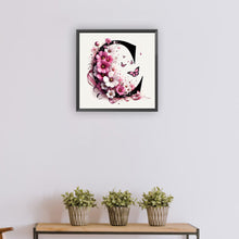 Load image into Gallery viewer, Diamond Painting - Full Round - Daisy Butterfly Letter C (30*30CM)