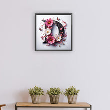 Load image into Gallery viewer, Diamond Painting - Full Round - Daisy Butterfly Letter D (30*30CM)