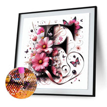 Load image into Gallery viewer, Diamond Painting - Full Round - Daisy Butterfly Letter F (30*30CM)