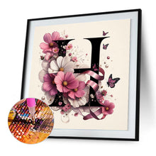 Load image into Gallery viewer, Diamond Painting - Full Round - Daisy Butterfly Letter H (30*30CM)