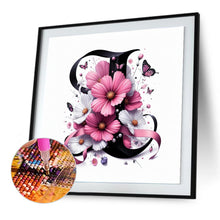 Load image into Gallery viewer, Diamond Painting - Full Round - Daisy Butterfly Letter I (30*30CM)