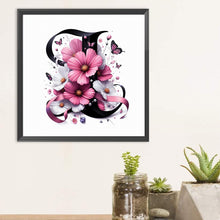 Load image into Gallery viewer, Diamond Painting - Full Round - Daisy Butterfly Letter I (30*30CM)