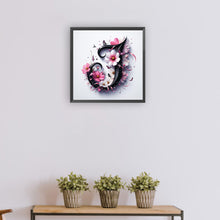 Load image into Gallery viewer, Diamond Painting - Full Round - Daisy Butterfly Letter J (30*30CM)