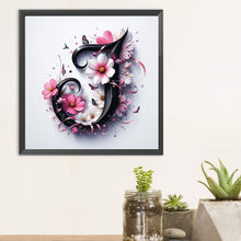 Load image into Gallery viewer, Diamond Painting - Full Round - Daisy Butterfly Letter J (30*30CM)