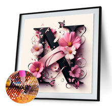 Load image into Gallery viewer, Diamond Painting - Full Round - Daisy Butterfly Letter N (30*30CM)