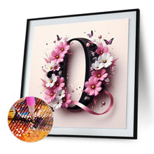 Load image into Gallery viewer, Diamond Painting - Full Round - Daisy Butterfly Letter O (30*30CM)
