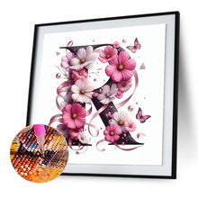 Load image into Gallery viewer, Diamond Painting - Full Round - Daisy butterfly letter R (30*30CM)