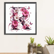 Load image into Gallery viewer, Diamond Painting - Full Round - Daisy butterfly letter R (30*30CM)