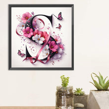 Load image into Gallery viewer, Diamond Painting - Full Round - Daisy Butterfly Letter S (30*30CM)