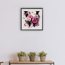 Load image into Gallery viewer, Diamond Painting - Full Round - Daisy Butterfly Letter W (30*30CM)