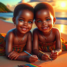 Load image into Gallery viewer, Diamond Painting - Full Round - black twins (40*40CM)
