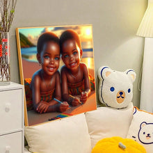 Load image into Gallery viewer, Diamond Painting - Full Round - black twins (40*40CM)