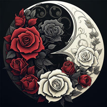 Load image into Gallery viewer, Diamond Painting - Full Round - yin and yang flowers (30*30CM)
