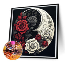 Load image into Gallery viewer, Diamond Painting - Full Round - yin and yang flowers (30*30CM)