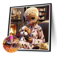 Load image into Gallery viewer, Diamond Painting - Full Round - black girl (30*30CM)