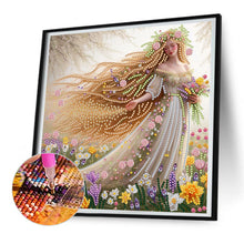 Load image into Gallery viewer, Diamond Painting - Partial Special Shaped - blonde long hair girl (30*30CM)