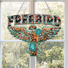 Load image into Gallery viewer, Acrylic Special Shape Free Bird Diamond Painting Pendant for Home Wall Window