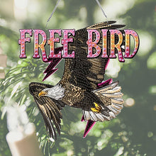 Load image into Gallery viewer, Acrylic Special Shape Free Eagle Diamond Painting Pendant for Home Wall Window