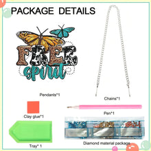 Load image into Gallery viewer, Acrylic Special Shape Butterfly Diamond Painting Pendant for Home Wall Window
