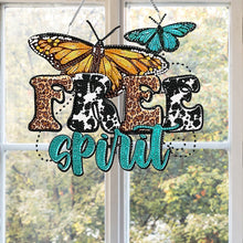 Load image into Gallery viewer, Acrylic Special Shape Butterfly Diamond Painting Pendant for Home Wall Window