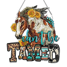 Load image into Gallery viewer, Acrylic Special Shape Horse Diamond Painting Pendant for Home Wall Window