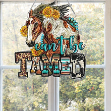 Load image into Gallery viewer, Acrylic Special Shape Horse Diamond Painting Pendant for Home Wall Window