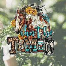 Load image into Gallery viewer, Acrylic Special Shape Horse Diamond Painting Pendant for Home Wall Window