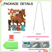 Load image into Gallery viewer, Acrylic Special Shape Horse Diamond Painting Pendant for Home Wall Window