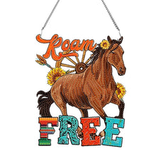 Load image into Gallery viewer, Acrylic Special Shape Horse Diamond Painting Pendant for Home Wall Window